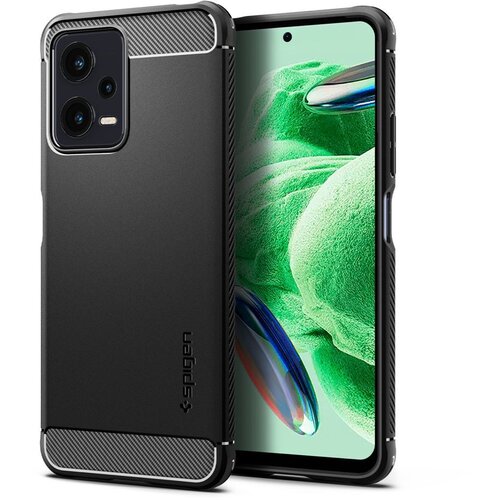 Spigen - Rugged Armor za Xiaomi Redmi Note 12 5G / Poco X5 - crna Slike