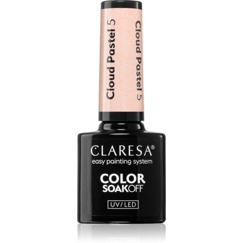 Claresa SoakOff UV/LED Color Cloud Pastel gel lak za nohte z uporabo UV/LED lučke odtenek 5 5 g Slike