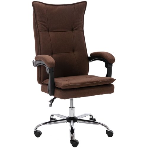 VidaXL Uredska stolica od tkanine smeđa Slike