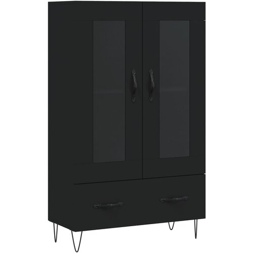 Maison Chic Visoka omara - Komoda - Predalnik črna 69,5x31x115 cm inženirski les, (21718720) Slike