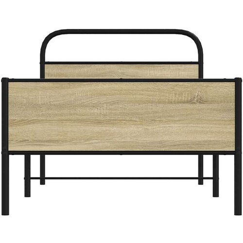 VidaXL Okvir kreveta bez madraca boja hrasta sonome 90 x 200 cm drveni Slike
