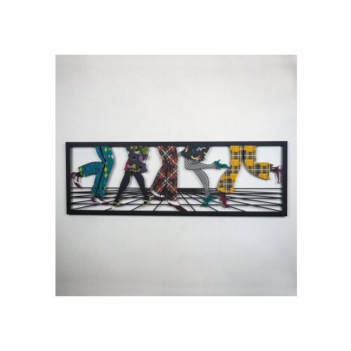 WALLXPERT dekorativni metalni zidni pribor let's dance metal wall art APT005 Cene