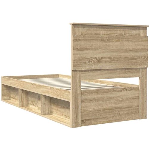  Okvir za krevet s uzglavljem Sonoma hrast 75 x 190 cm Slike
