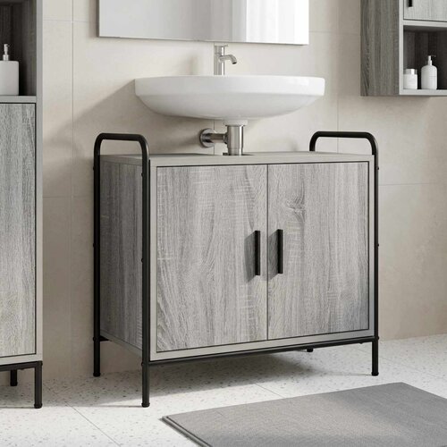  Kupaonski ormar Siva Sonoma 65,5 x 34 x 61 cm Konstruirano drvo Cijene