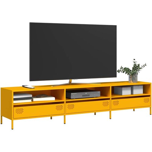 Furnova TV omarica gorčično rumena 202x39x43,5 cm hladno valjano jeklo, (21924520) Slike