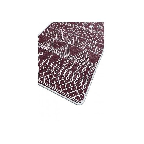Lessentiel Maison Extraordinario tepih za kupatilo, 70x120cm, Bordo-bijeli Slike