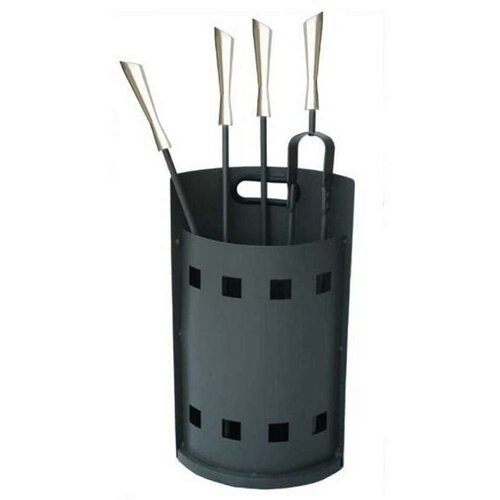 Pribor za Kamin DKD Home Decor Nehrđajući Čelik Čelik (4 Dijelovi) Slike