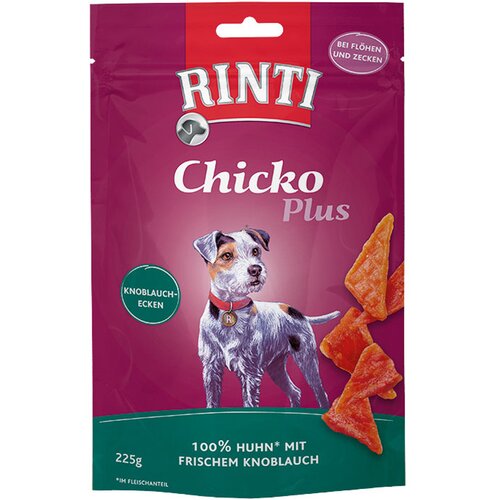 Rinti Chicko Plus česnovi trikotniki - Varčno pakiranje: 3 x 225 g Cene