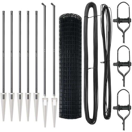 Euro Ograda s 7 šiljastih postolja 1 2x10 m Galvanizirani čelik Siva Cijene