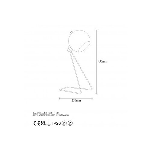Opviq Namizna svetilka v bakreni barvi s kovinskim senčnikom (vi&amp;scaron;ina 45 cm) Mixed &amp;ndash; Slike