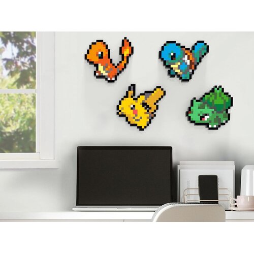 Mattel MEGA Pok&amp;eacute;mon Bulbasaur 15cm Pixel Art RETRO 374ele ZA6177 Slike