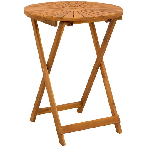 Preklopni vrtni stol Prirodna Ø60 x 75 cm Čvrsto drvo akacije - 60 cm Cene