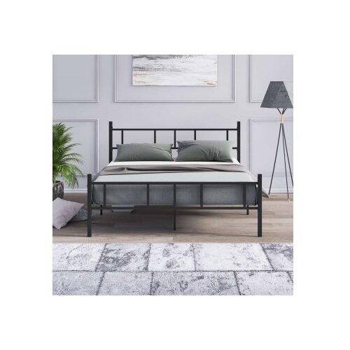 Hanah home Francuski krevet Akin, 160x88x200 cm, Crni Cene