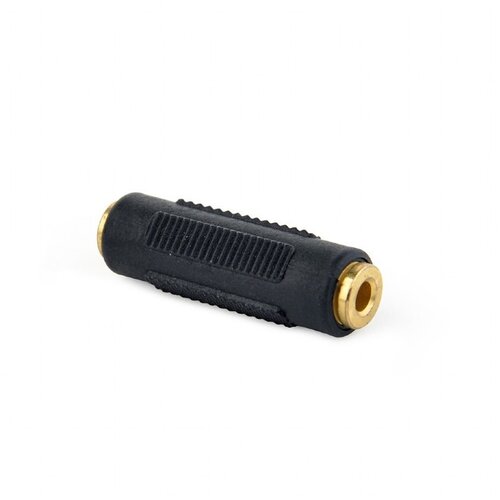 Audio adapter spojnik 3,5mm female stereo to 3,5mm female stereo, GEMBIRD A-3.5FF-01, black Slike