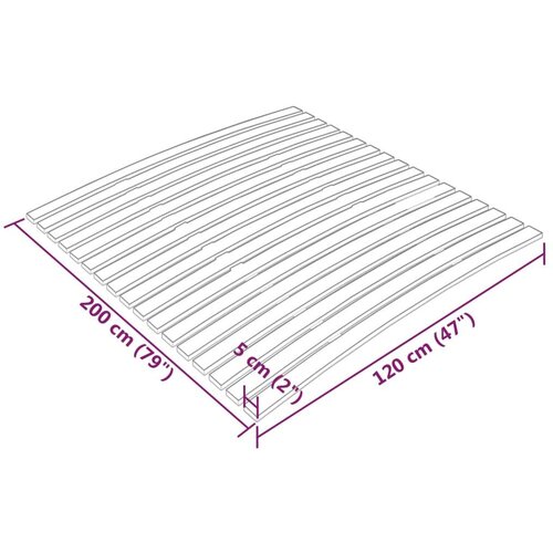 VidaXL letveno dno za posteljo 17 letvic 120x200 cm Slike