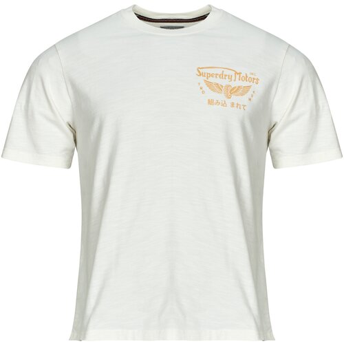 Superdry Heritage Biker Loose T-Shirt Bijela Cene