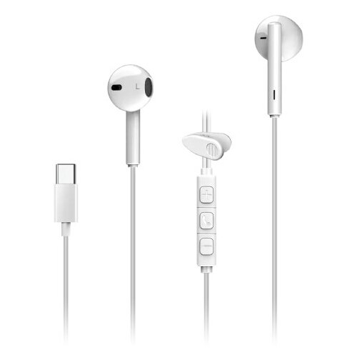 Genius HS-M366 in-ear slu&amp;scaron;alice s mikrofonom, USB-C, bijele Slike