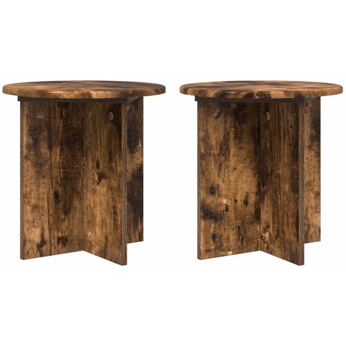  Stalak za biljke 2 pcs Dimljeni hrast 40 x 40 x 40 cm Slike