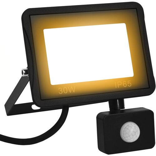 VidaXL LED reflektor sa senzorom 30 W topli bijeli Slike