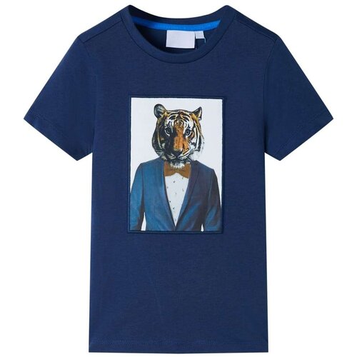  Dječja majica kratkih rukava tamnoplava 140 Cijene