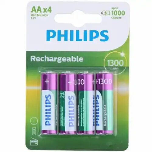 Philips Punjiva baterija AA NiMh 1300mAh Slike