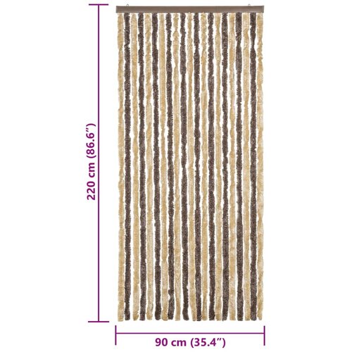  Zastor protiv muha tamnosmeđi i bež 90 x 220 cm od &amp;scaron;enila Slike