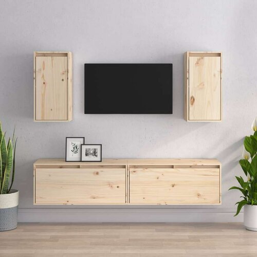 TV omarica 4 kosi trdna borovina, (20730108) Slike