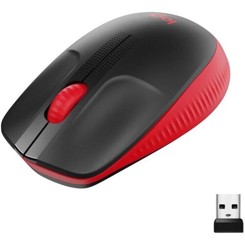 Logitech M190 brezžična optična rdeča mi&amp;scaron;ka Slike