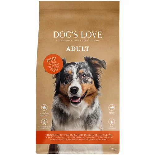 Dog's Love Adult govedina - 2 x 12 kg