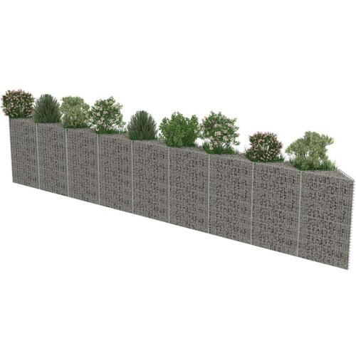  Gabionski zid od pocinčanog čelika 630 x 30 x 100 cm Slike