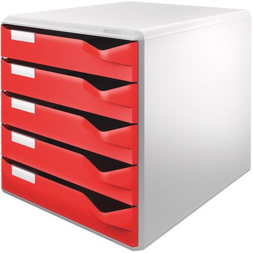  KUTIJA S 5 LADICA POST SET LEITZ 52800025 CRVENA Slike