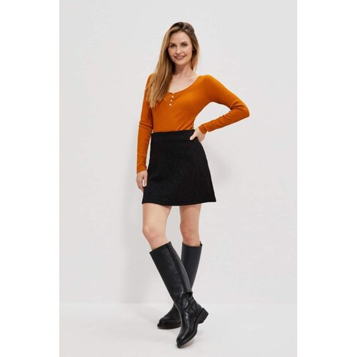 Moodo Mini skirt with geometric embossing Slike