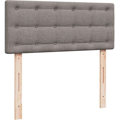VidaXL otomanski okvir kreveta s madraca smeđesivi 120x190 cm tkanine Slike