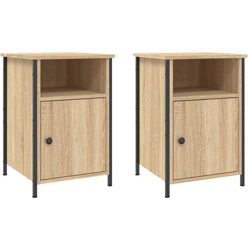 Maison Chic Dvo delni komplet Nočne omarice - Nočne mize sonoma hrast 40x42x60 cm inženirski les, (21687864) Cene
