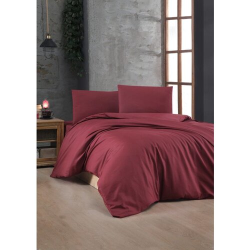  maroon maroon ranforce double quilt cover set (de) Cene
