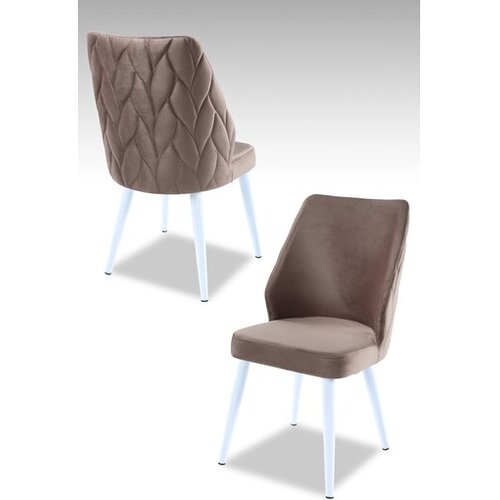 Hanah home set puf fotelja, 48x90x43 cm, 2 dijela, crno-smeđa Cene