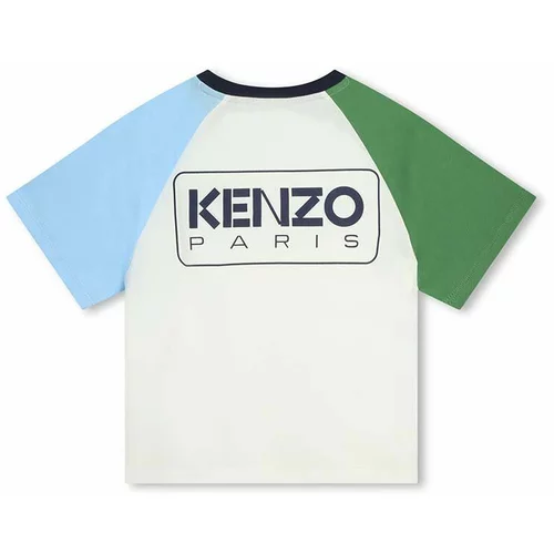 Kenzo Kids Otroška bombažna kratka majica bela barva