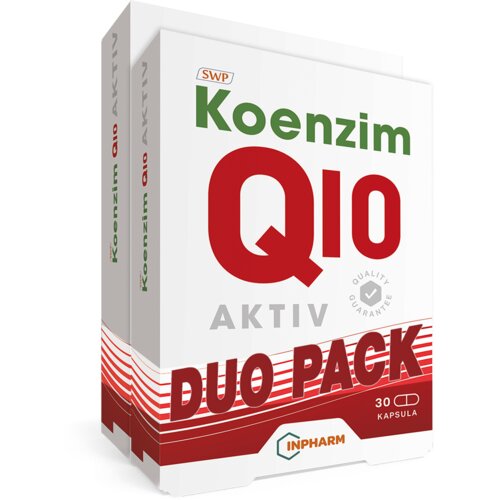 Inpharm Koenzim Q10 Aktiv, Za srce i vitalnost, 30 kapsula, 1+1 Slike