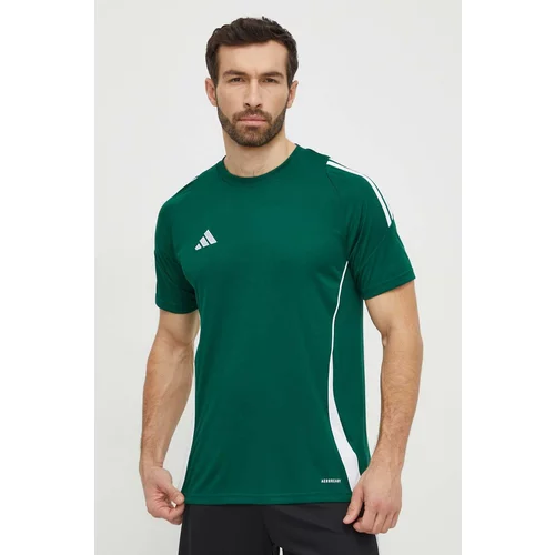 Adidas Kratka majica za vadbo Tiro 24 zelena barva