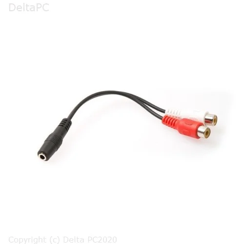 SLINK SL-358 15cm 3.5F to 2 RCA F stereo kabel