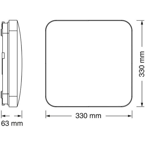 Osram LED pravougaona plafonjera 24W 3000K IP20 Slike