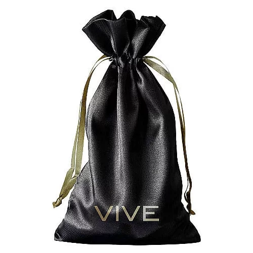 VIVE - Satenska torbica za spolne pripomočke (črna)
