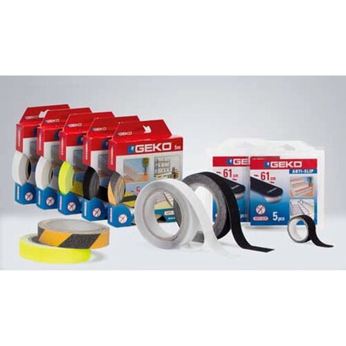 Geko anti slip protivklizna traka 25mm x 5m fluo žuta Cene