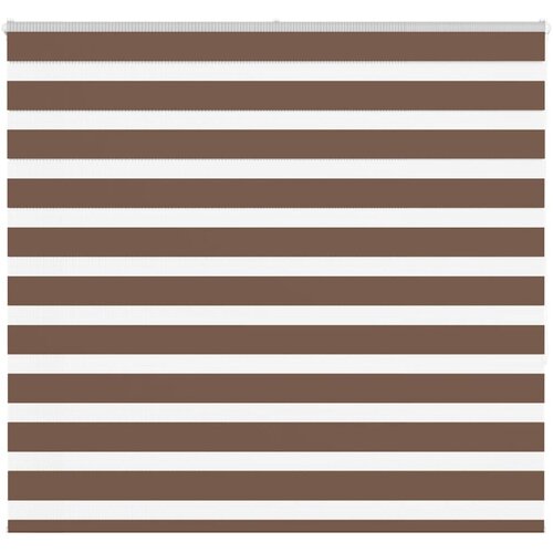 vidaXL Zebra zavesa rjava 165x150 cm &scaron;irina blaga 160,9 cm poliester, (5000297887) Cene