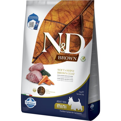 N&d Dog Brown Adult Mini s janjetinom, mrkvom i spirulinom - 5 kg Cijene