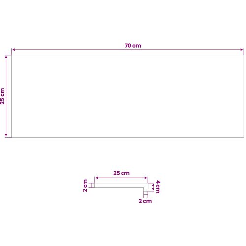  Prozorske klupice 2 kom. Smeđa 70 x 25 x 2 cm Čvrsto drvo bukve Slike