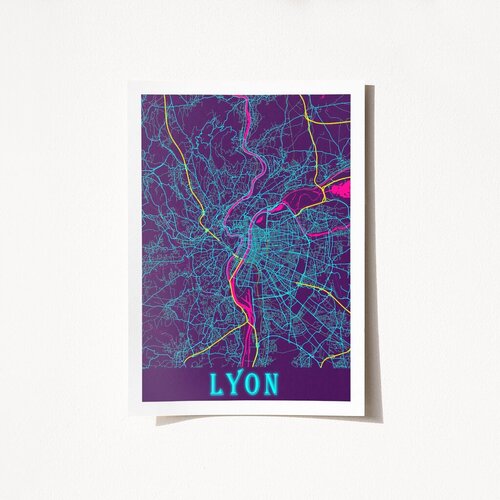 Wallity Poster Lyon-2062, 42x59,4 cm Cene