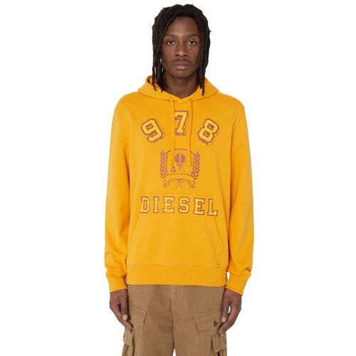 Diesel Sweatshirt - S-GINN-HOOD-E5 SWEAT-SHIRT orange Cene