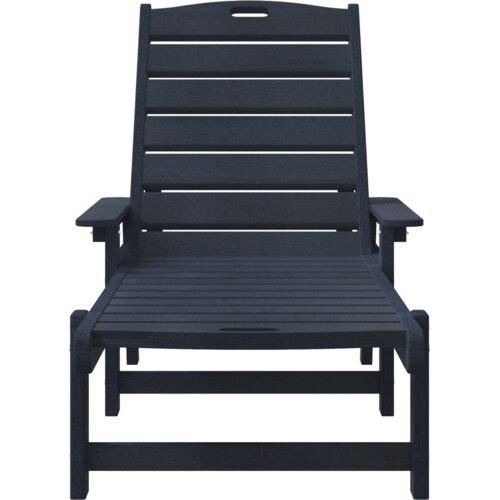 VidaXL ležalniki 2 kosa Mornarsko modra 162x53x98.5 cm HDPE Slike