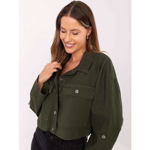 RUE PARIS Jacket-IT-KR-FL7029.72-khaki Slike